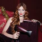 NEW GHD DELUXE HAIR DRYER AND STRAIGHTENER GIFT SET IN CHERRY CHIC