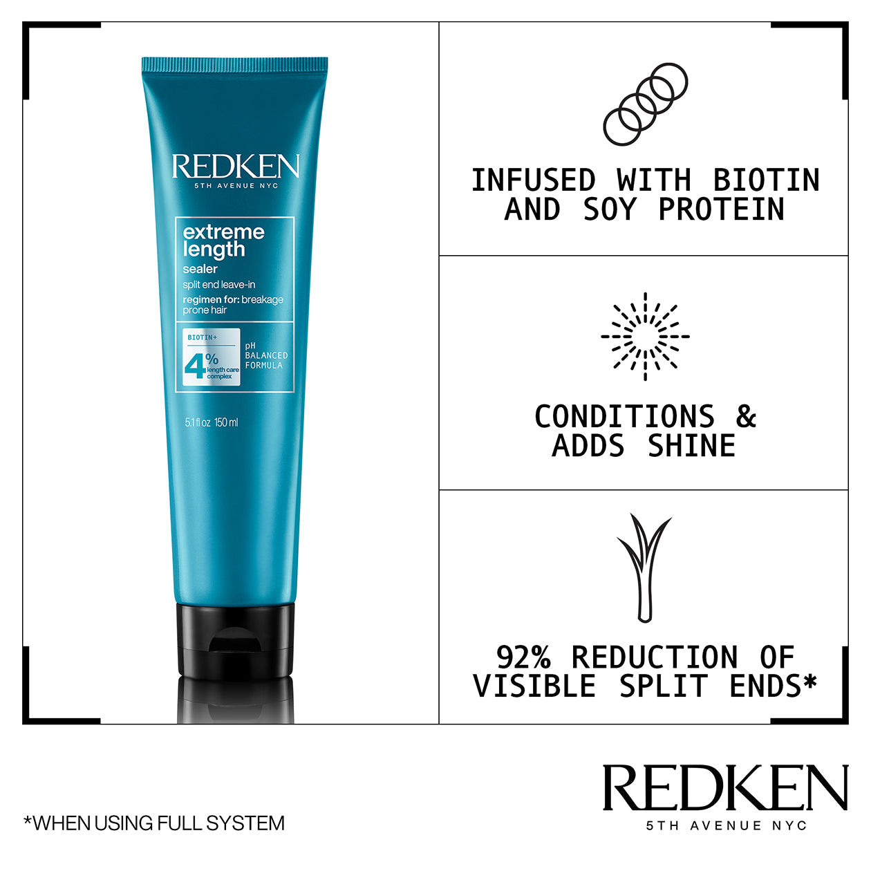 EXTREME LENGTH LEAVE-IN TREATMENT WITH BIOTIN