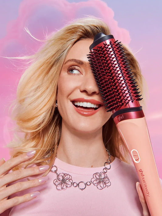 NEW GHD DUET BLOWDRY HAIR DRYER BRUSH IN SUN-KISSED PEACH