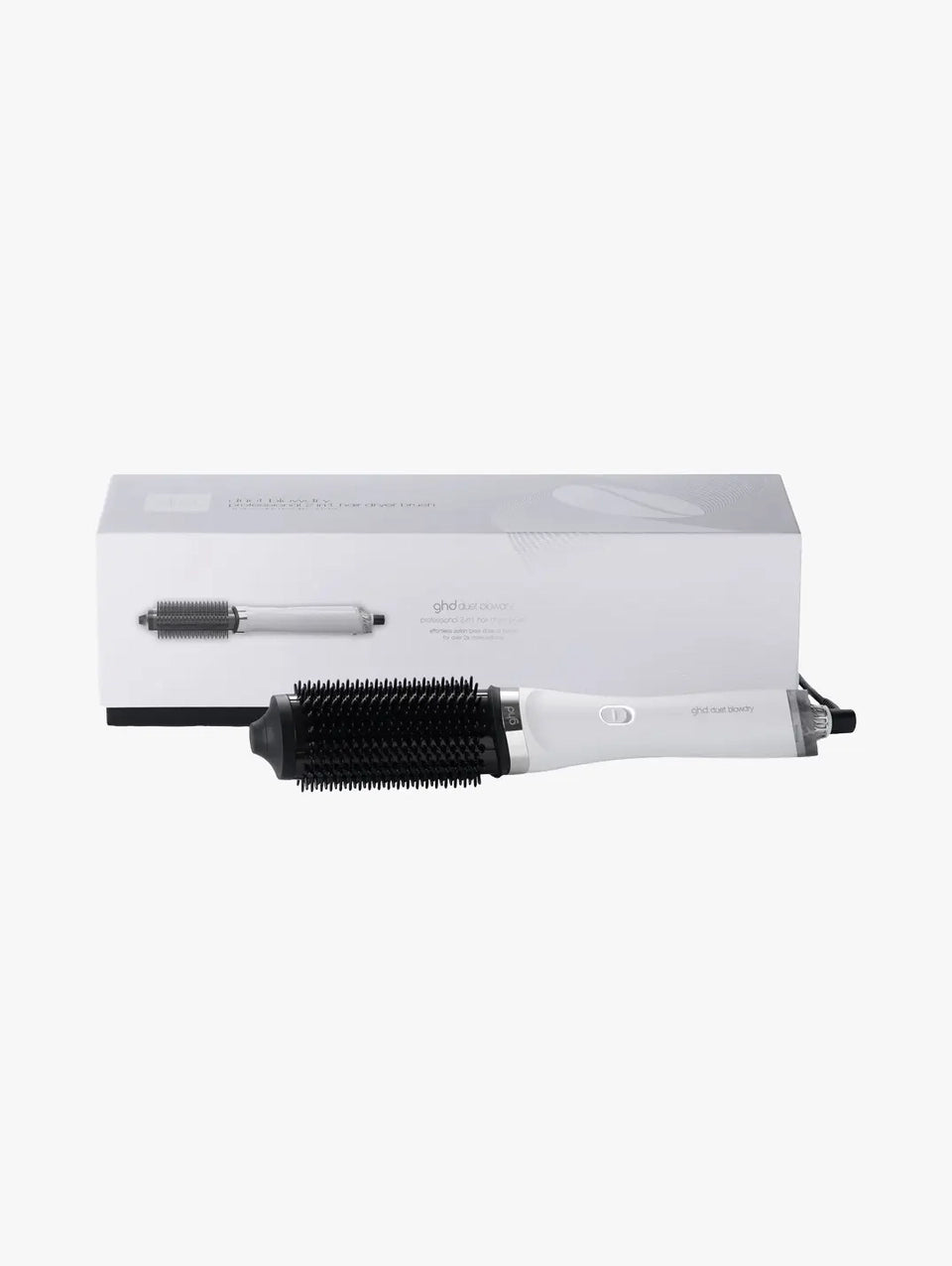 NEW GHD DUET BLOWDRY HAIR DRYER BRUSH IN WHITE