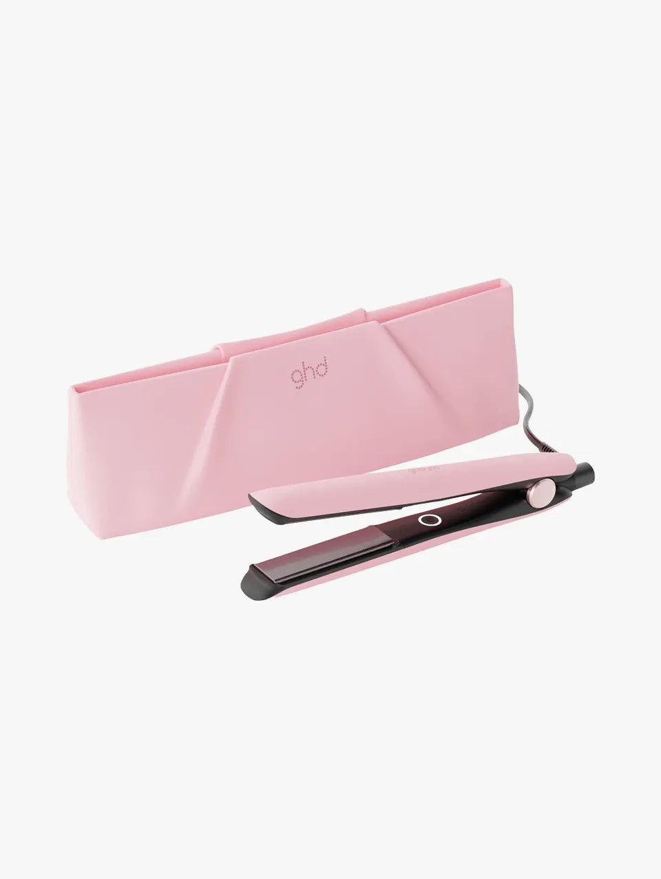 Gold Hair Straightener In Dusted Pink