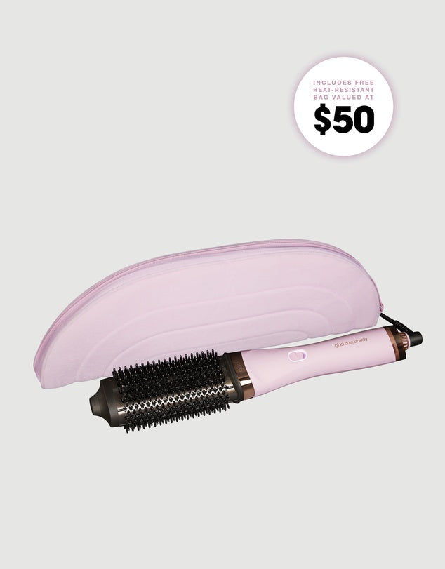NEW ghd Duet Blowdry Limited Edition Hair Dryer Brush in Pink Sorbet.