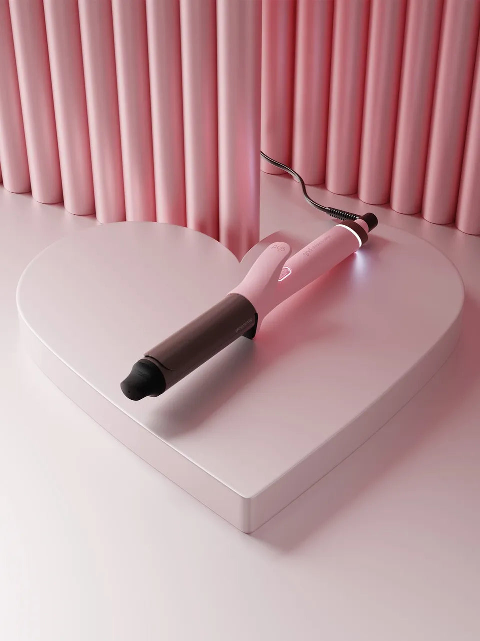 Chronos Curve Grand Curling Tong In Dusted Pink