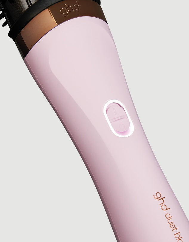 NEW ghd Duet Blowdry Limited Edition Hair Dryer Brush in Pink Sorbet.