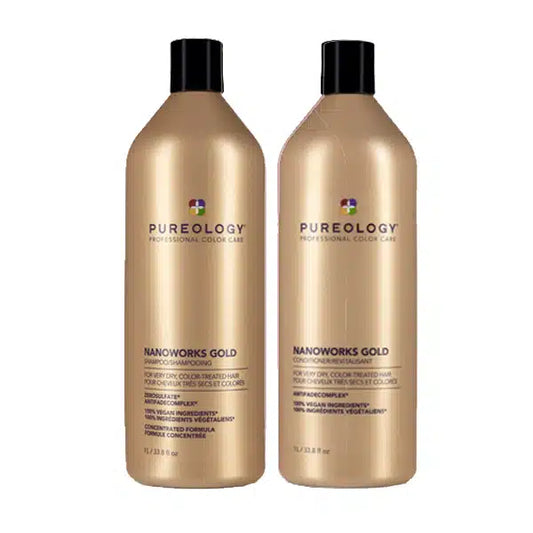 Pureology Nanoworks Gold Bundle 1Ltr