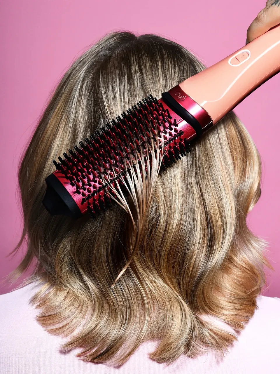 NEW GHD DUET BLOWDRY HAIR DRYER BRUSH IN SUN-KISSED PEACH