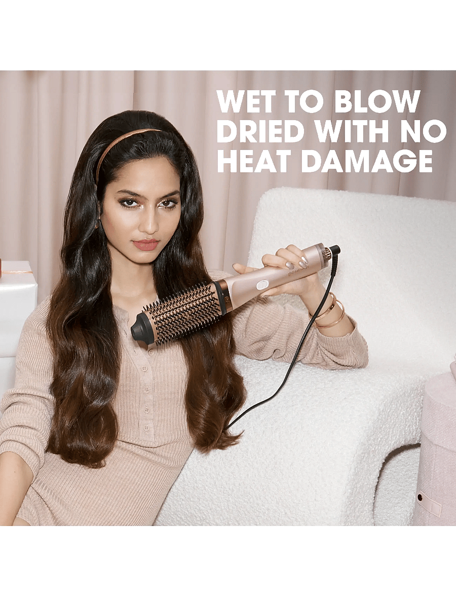 NEW GHD DUET BLOWDRY HAIR DRYER BRUSH FESTIVE GIFT SET IN CASHMERE BEIGE