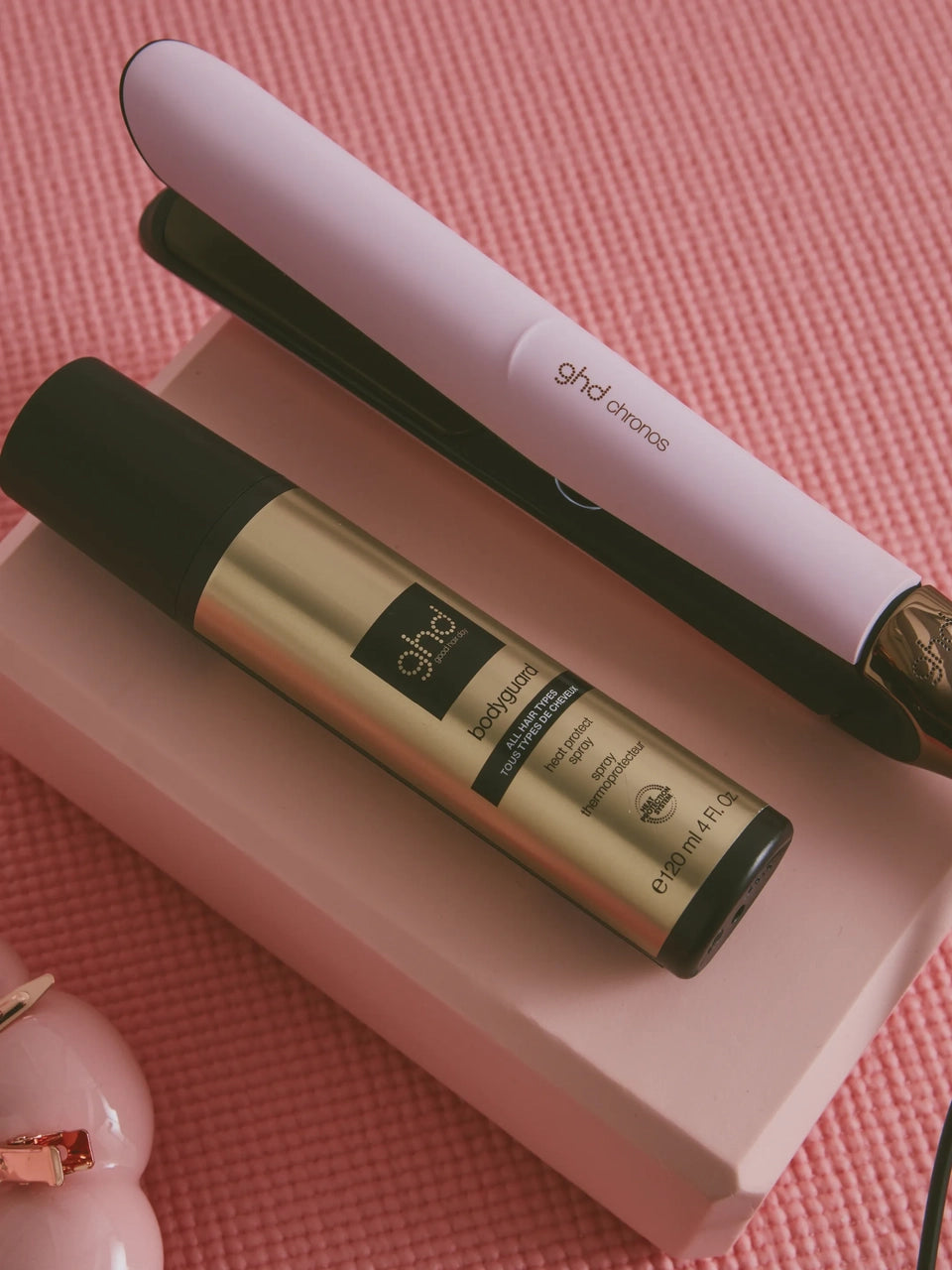 GHD pink sorbet chronos 2025 breast cancer edition.
