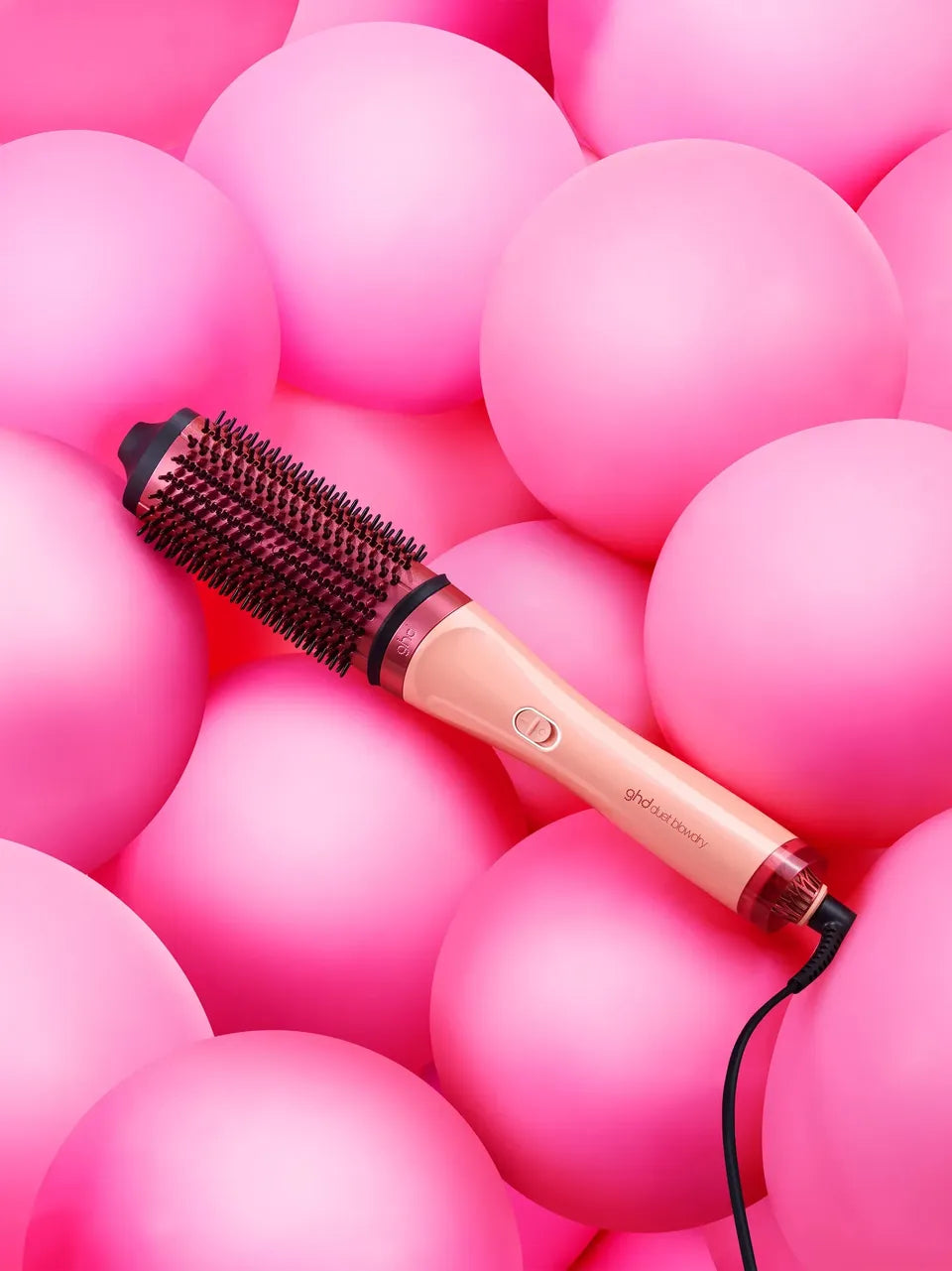 NEW GHD DUET BLOWDRY HAIR DRYER BRUSH IN SUN-KISSED PEACH