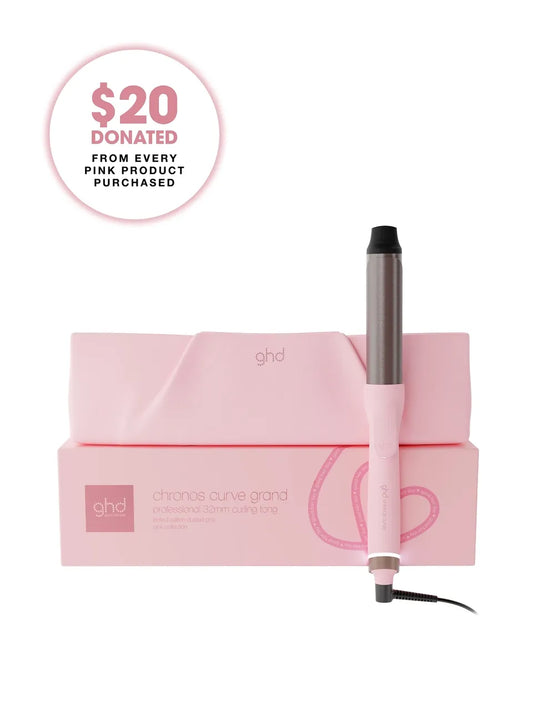 Chronos Curve Grand Curling Tong In Dusted Pink