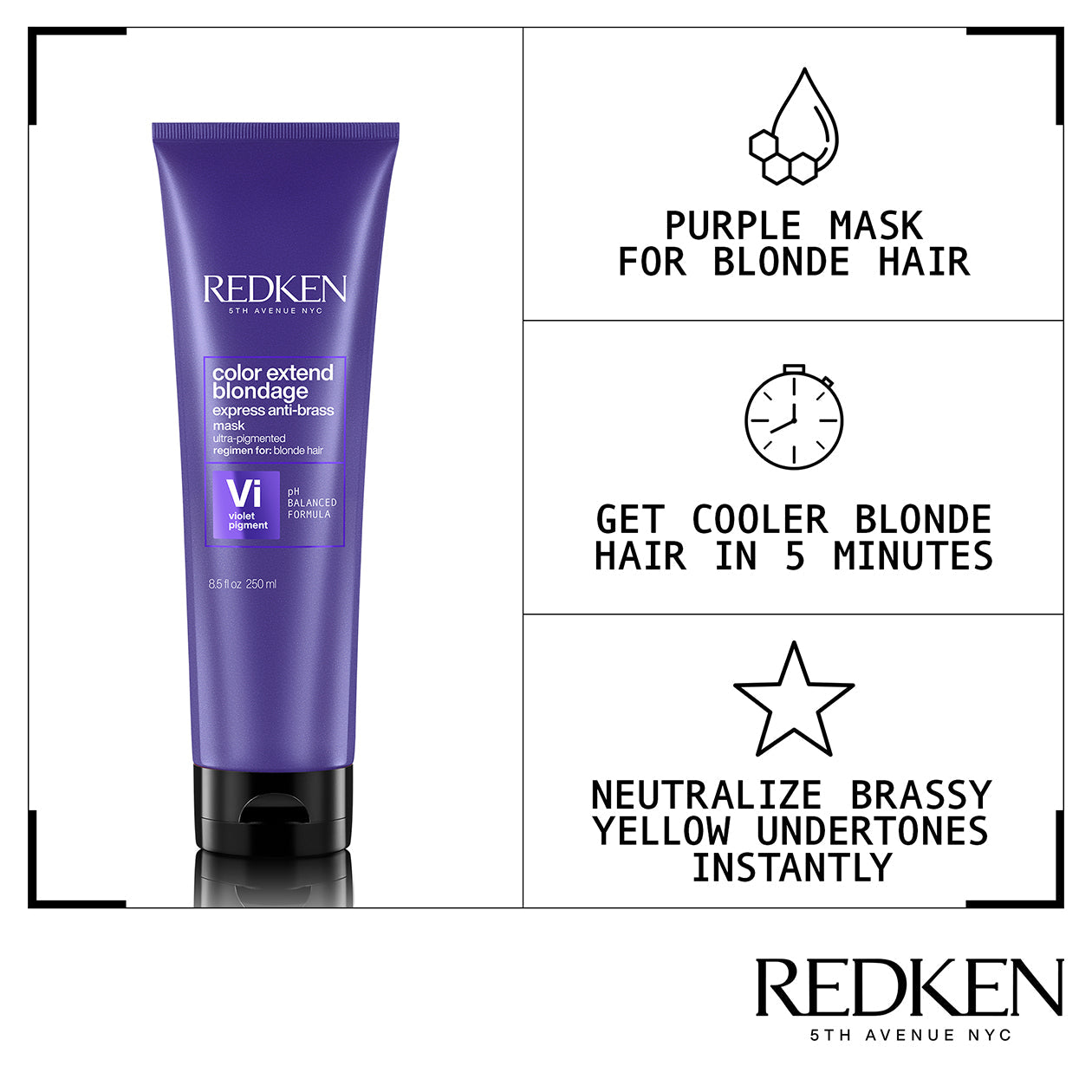 COLOR EXTEND BLONDAGE EXPRESS ANTI-BRASS MASK